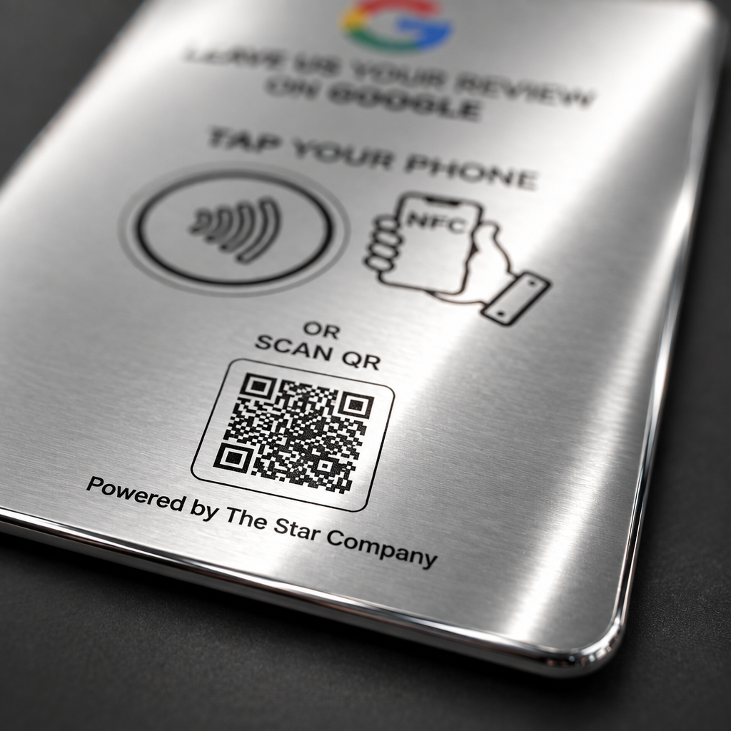 3-Pack — Stainless Steel Google Review Card