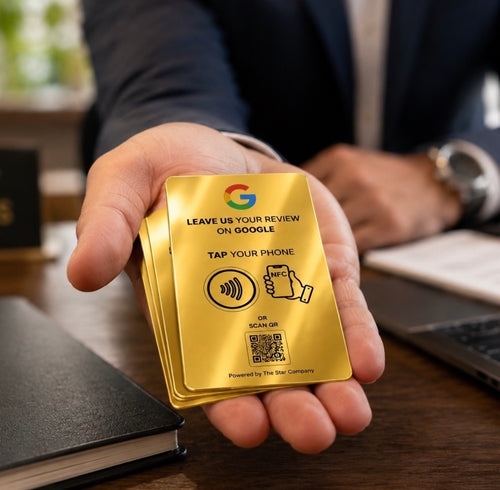 3-Pack — 22K Gold Google Review Card