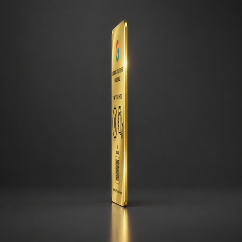 22K Gold Plated Google Review Card