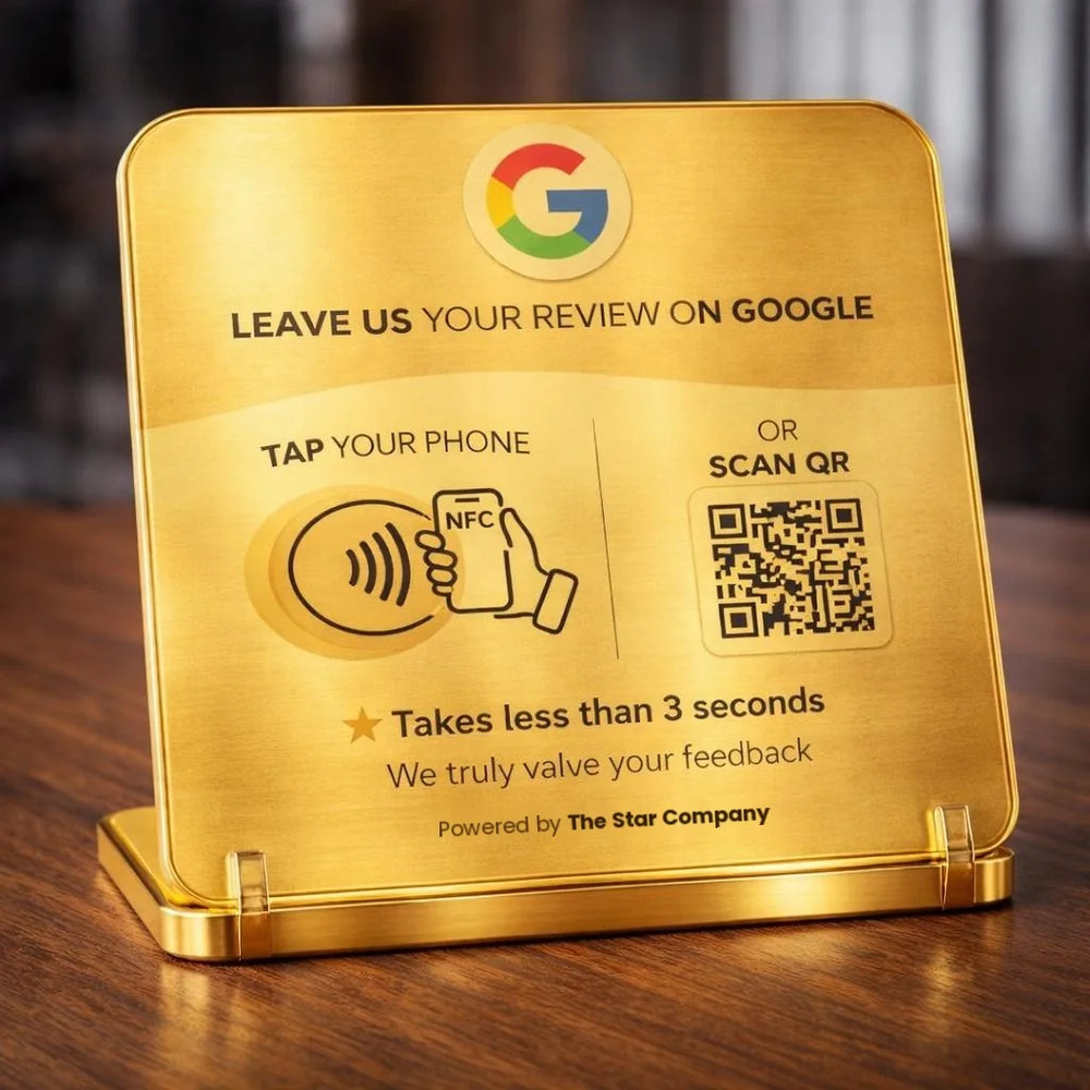 Gold review plate