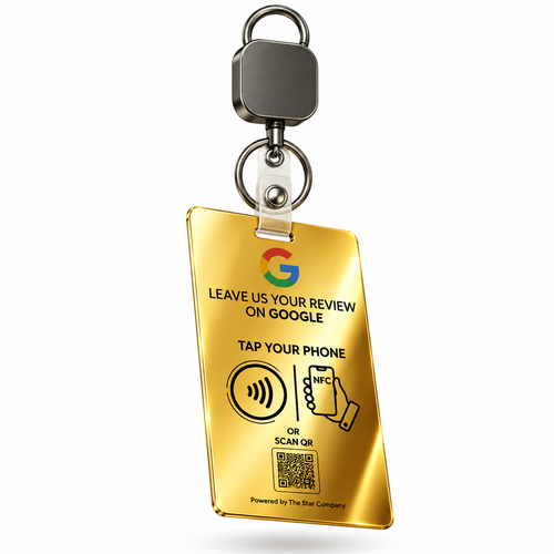 22K Gold Plated Google Review Card