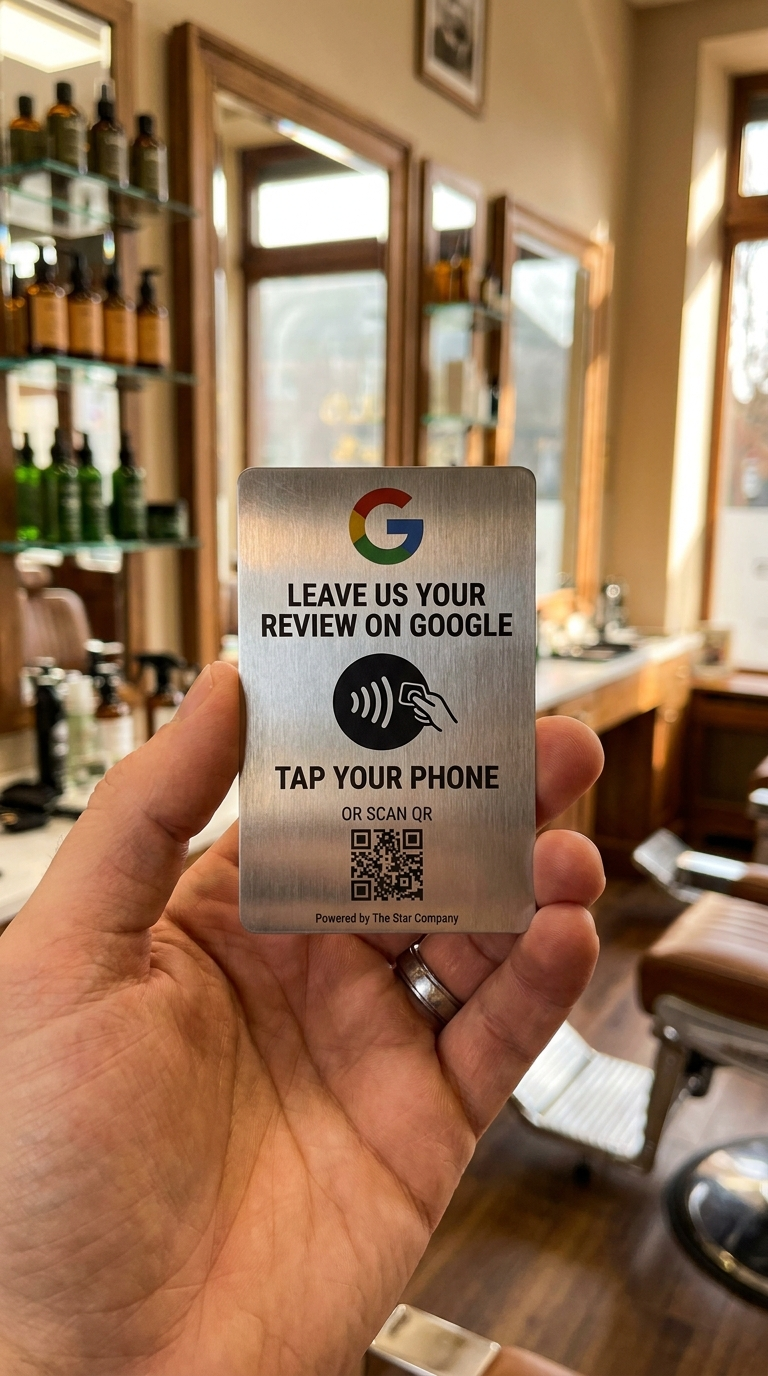 3-Pack — Stainless Steel Google Review Card