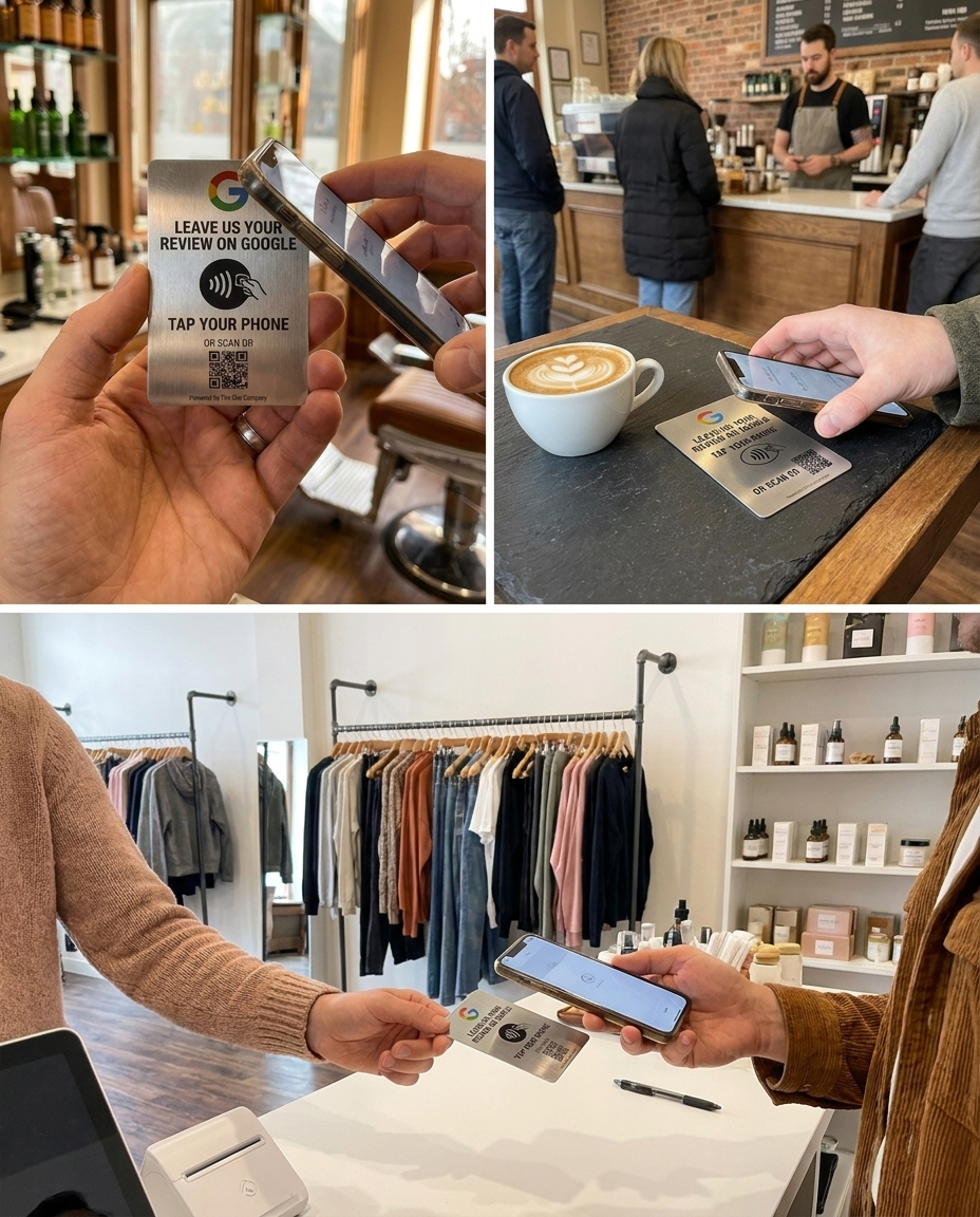 Stainless Steel Google Review Card