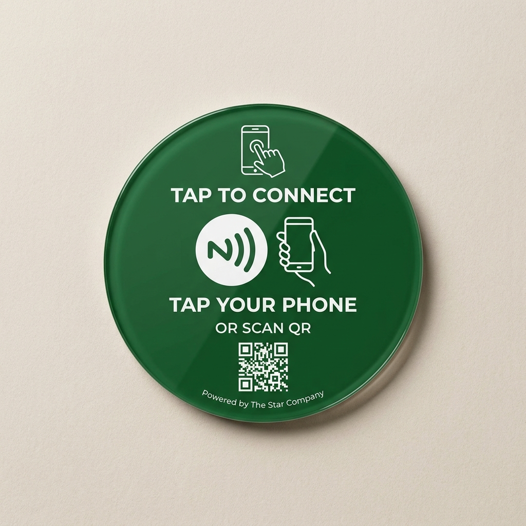 Forest Green Custom Link NFC Tag