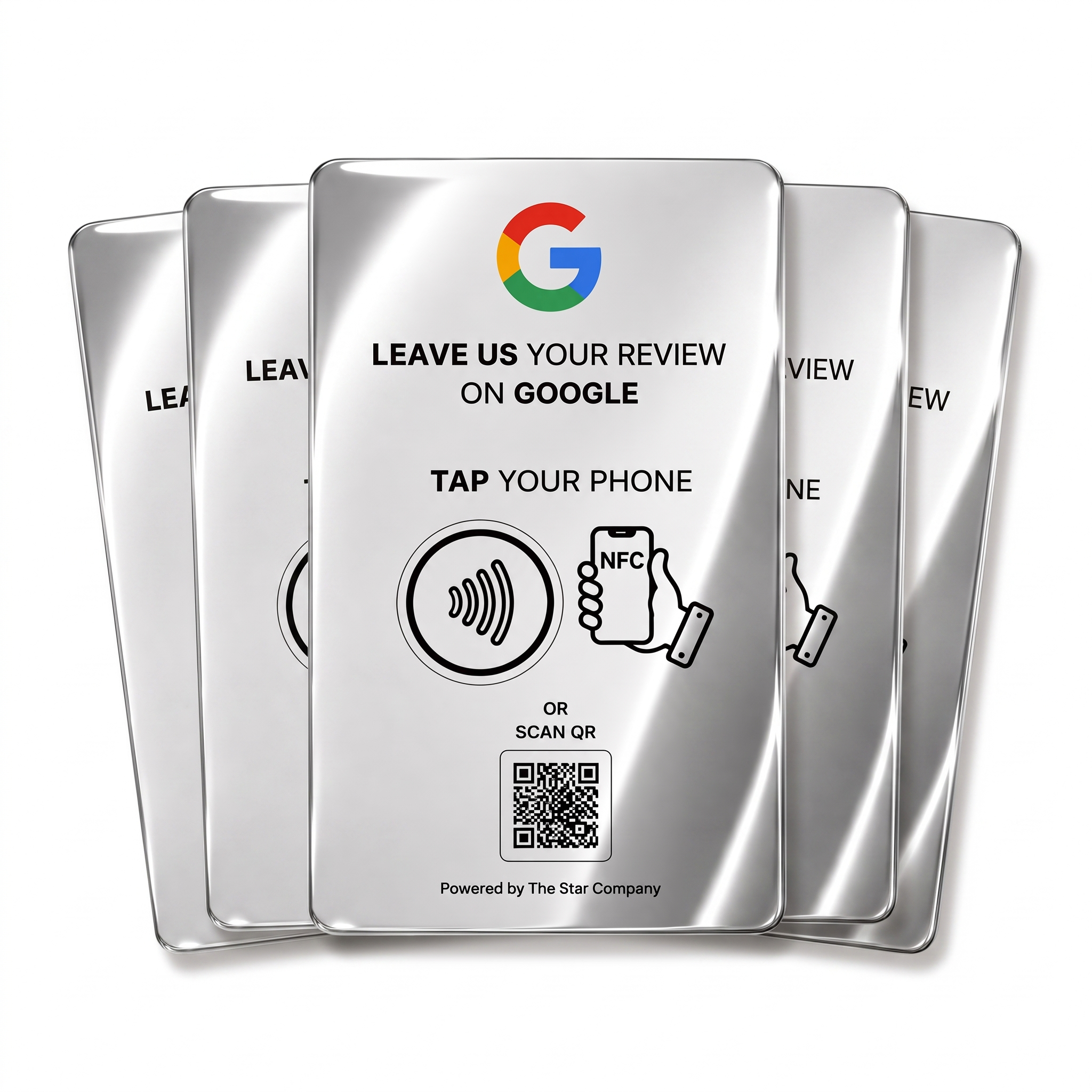 Business success with NFC review cards